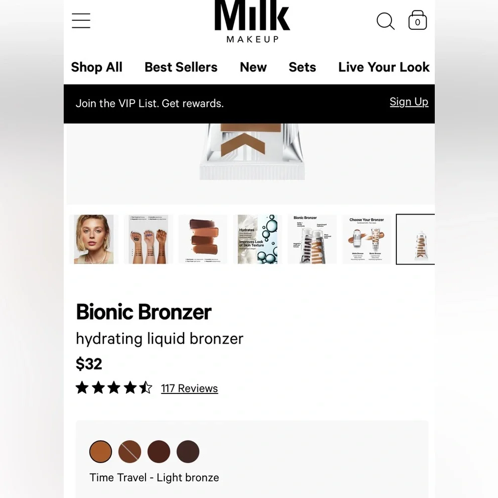 Milk Makeup Bionic Bronzer in Time Travel